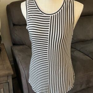 cabi london striped tank top 3417 size small